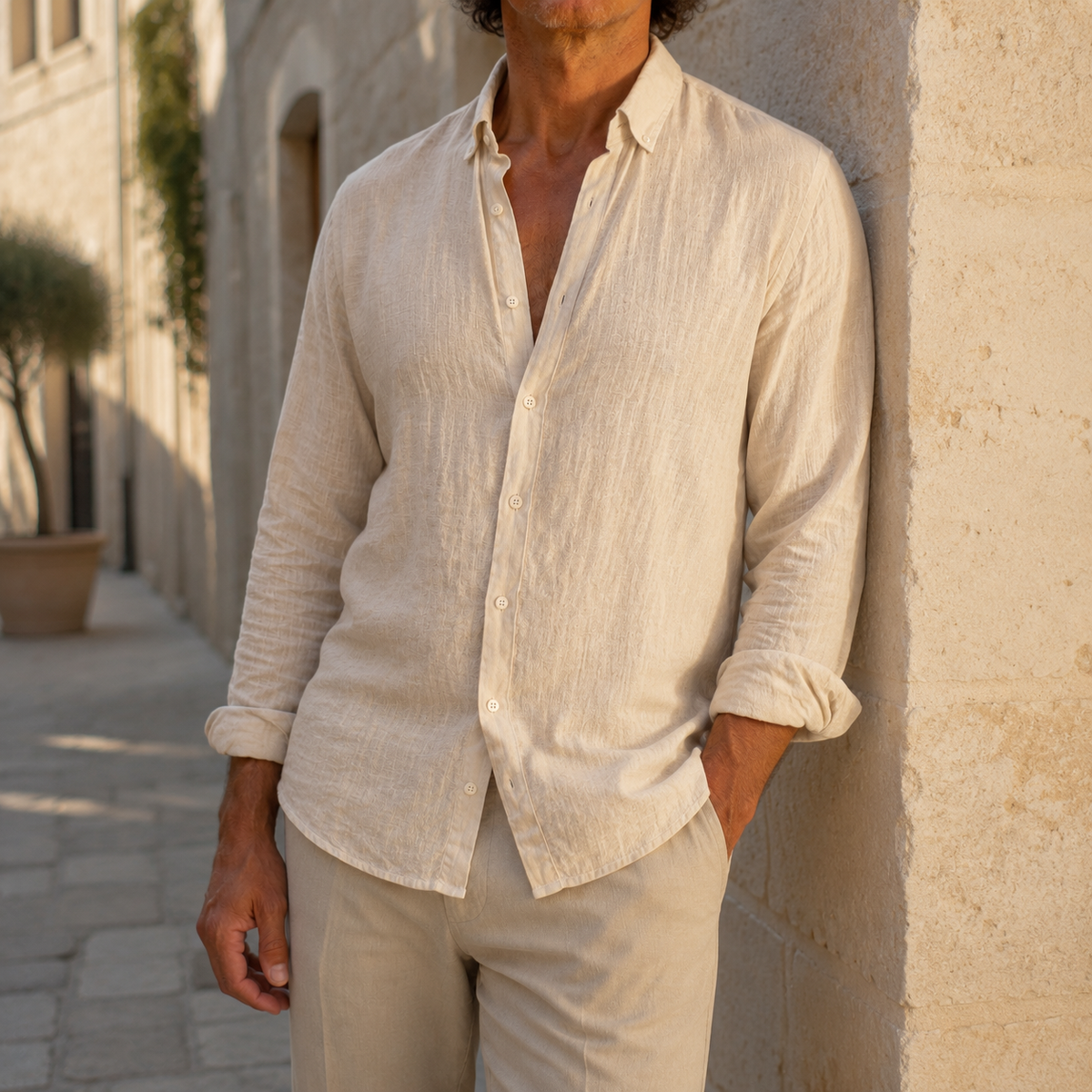 Anderson Cotton-Linen Shirt
