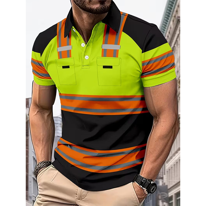 📢📢50% OFF !! ⏰Men's High Visibility Reflective Short Sleeve Shirt